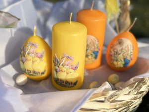Свічка декоративна циліндр 55х110 / яйце 80 мм