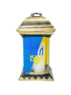 Капличка склянна KWADRAT  LKS  270 Тризуб (Запаска 2 шт в комплекті )